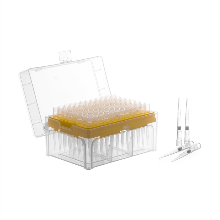 Racked filter tips, 100 l - 96 tips - graduated