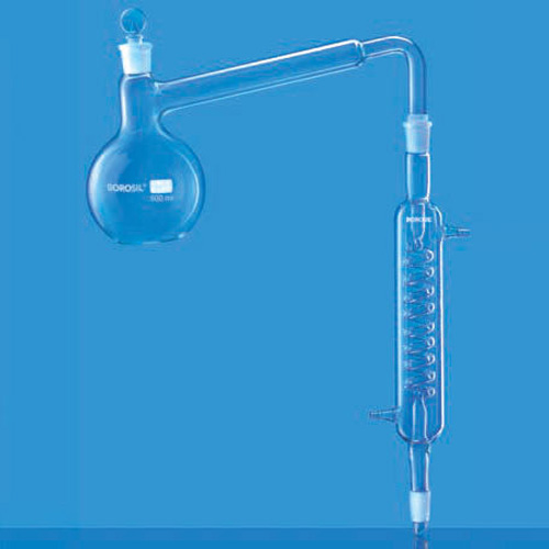 Borosil 3360024 distilling appratus i/c jt & stpr 500 mL