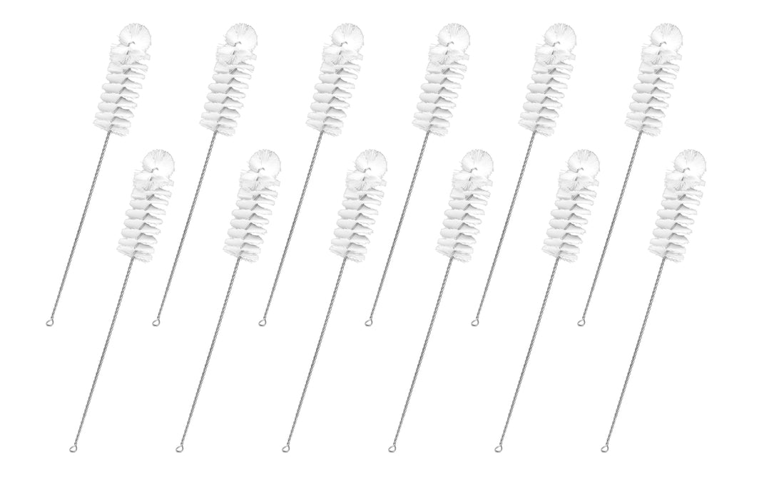 12PK Nylon cleaning brushes, 12.25 - fan shaped end