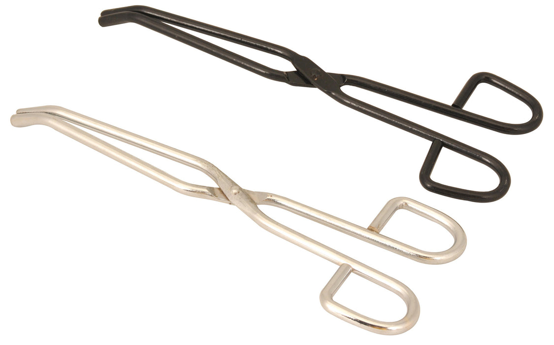 Crucible tong straight, length 20CM, blackened steel