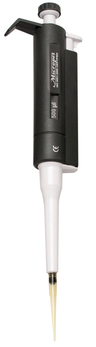 Fixed volume micropipette, 500 l - mechanical tip ejector