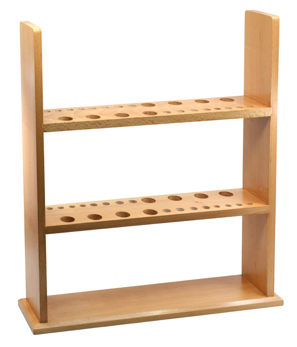 Wooden pipette rack - holds 24 pipettes vertically - 16.25
