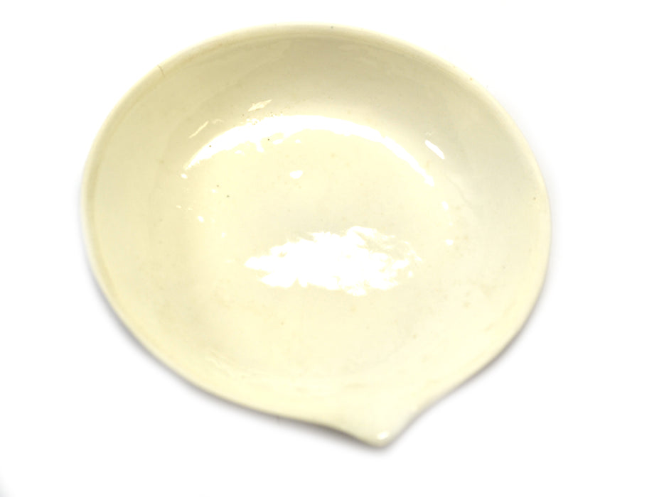 Eisco labs evaporating basin - porcelain - flat form with