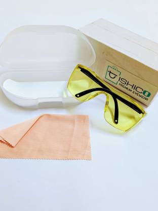 Ishico iguard premium quality eye protection yellow goggle with white