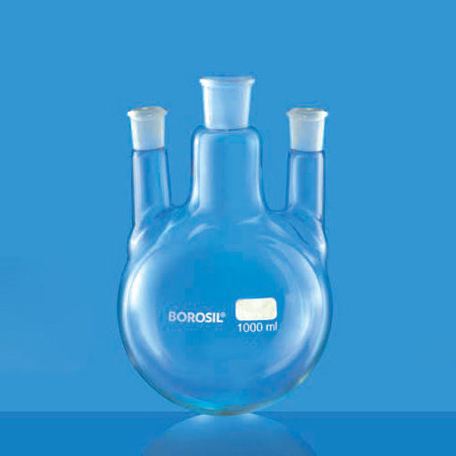 Borosil 4384C21 flask rb 1 cn 24/29 & 2 PSN14/23