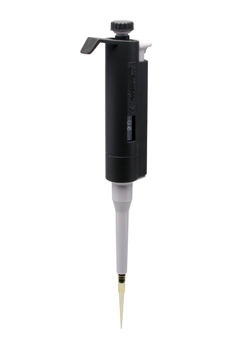 Variable volume micropipette, 20-200 l range - mechanical tip ejector