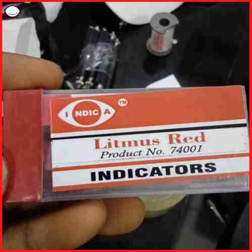 Red litmus paper