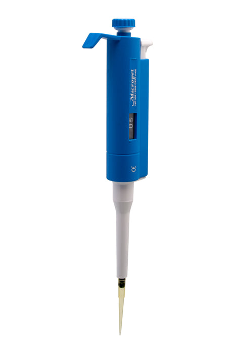 Variable volume micropipette, 5-50 l range - mechanical tip ejector