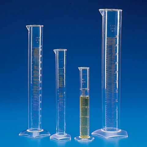 Globe scientific 500ML graduated cylinder, pmp (tpx), molded graduations CS/12