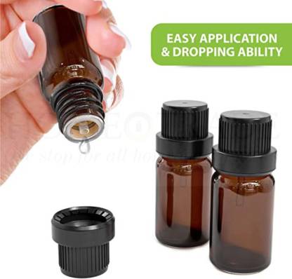 Homeotrade amber glass bottles for essential OILS-12PCS 10ML & orifice