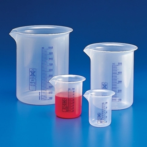 Globe scientific 100ML beaker, pp, printed graduations 601823-1