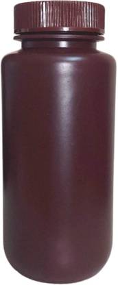 BRIDGE2SHOPPING Lab amber hdpe plastic reagent bottle wide mouth, 250