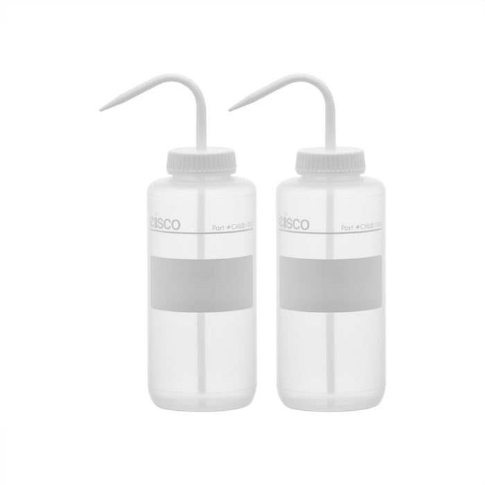 2PK Performance plastic wash bottle, no label, 1000 mL