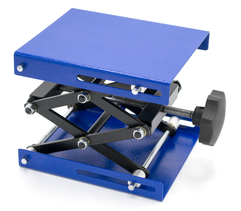 Heavy duty laboratory scissor jack - steel platform 6 by