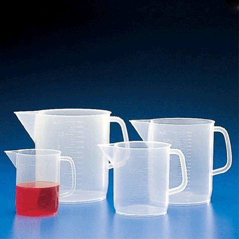 Globe scientific 1000ML beaker with handle, pp, molded graduations 1/BOX