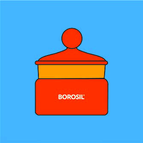 Borosil 1631011 bottles weighing i/c stpr amber 40 mL