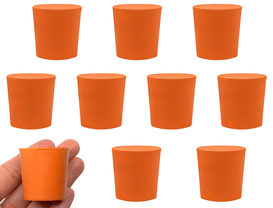 10PK Rubber stoppers - solid - 31MM bottom, 36MM top