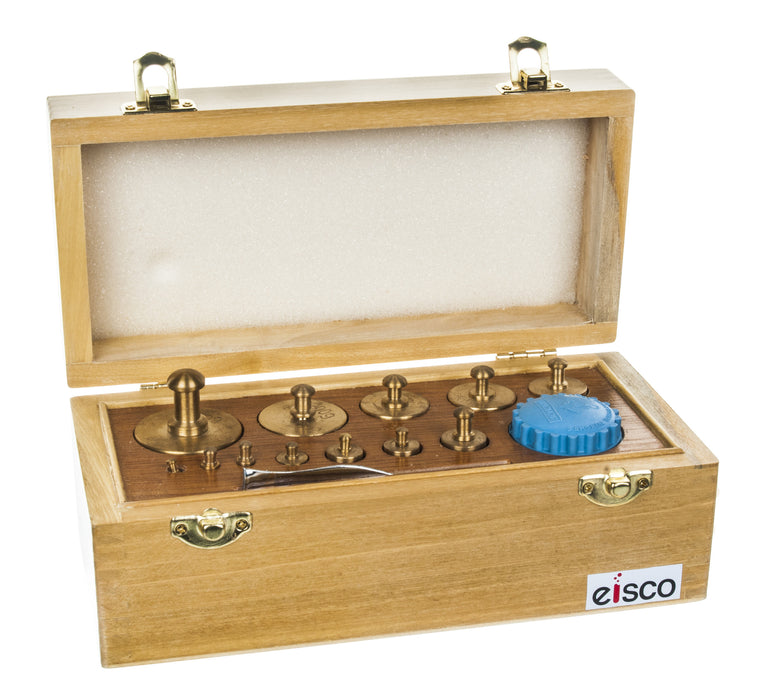 Balance weights aw, polished brass, 1MG to 500GM