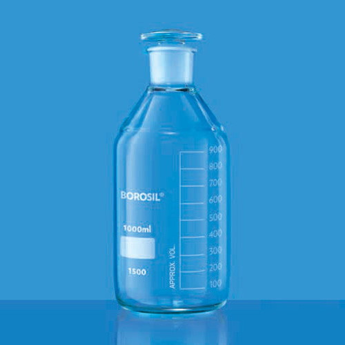 Borosil 1500016 bottles reagent with i/c stpr 100 mL