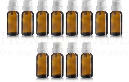 Homeotrade amber glass bottles for essential oils 12PCS 15ML with