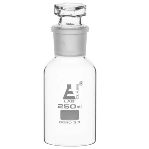Eisco 250ML eisco labs reagent glass bottle - wide mouth