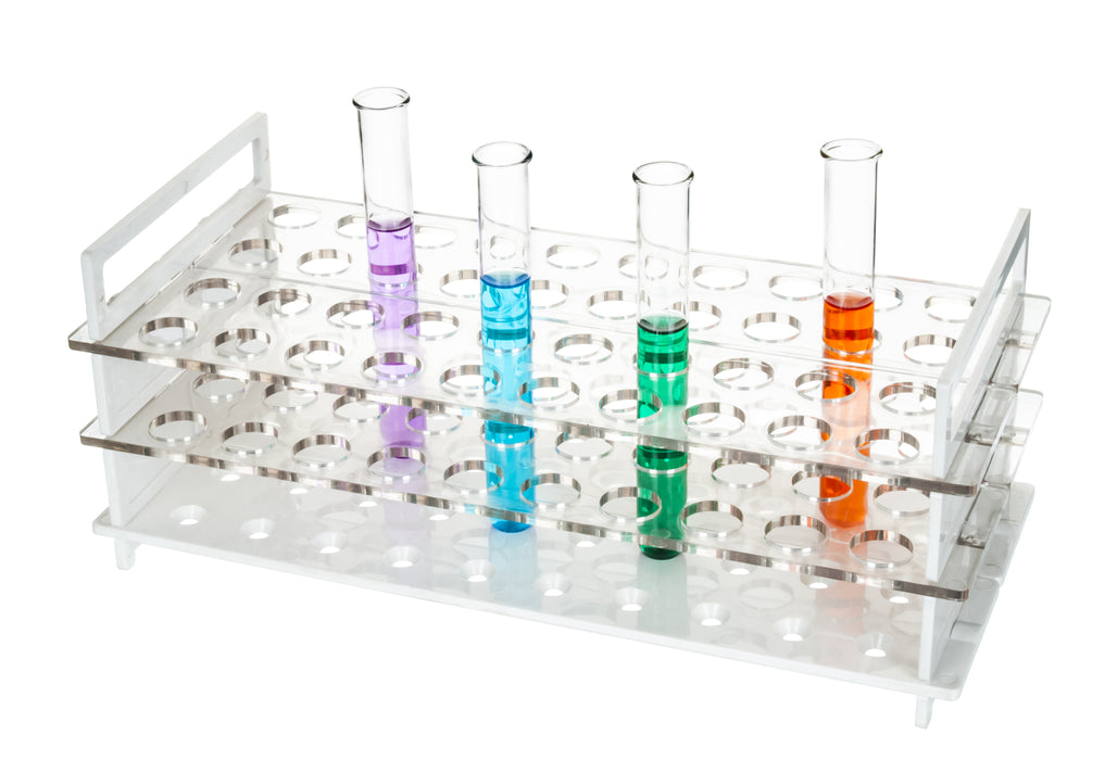 Test tube stand, polycarbonate, size 20MM x 20 tubes
