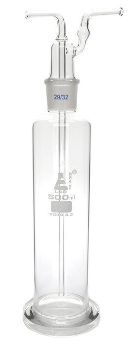 Drecshel's bottle for gas washing, 500ML, interchangeable joint head 29/32
