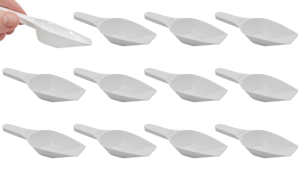 12PK Scoops, 10ML (0.3OZ) - polypropylene - flat bottom, excellent