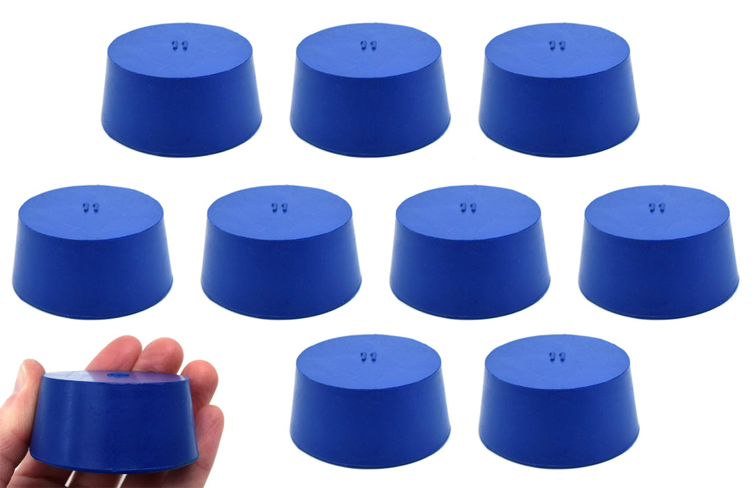 10PK Neoprene stoppers, solid - astm - size 11