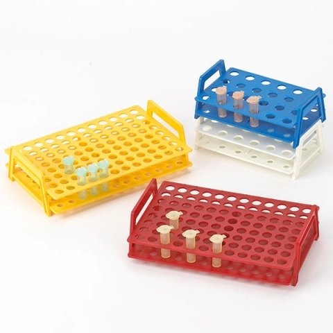 Globe scientific wireless microtube rack with handles for 1.5ML and