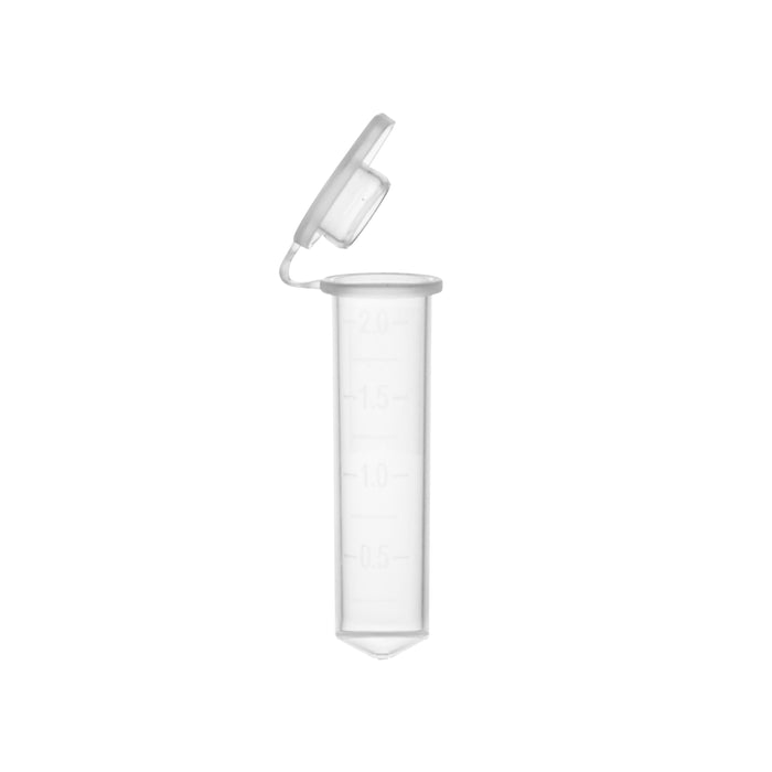 Pack of 500 micro centrifuge tubes, 2ML capacity, graduated, leak