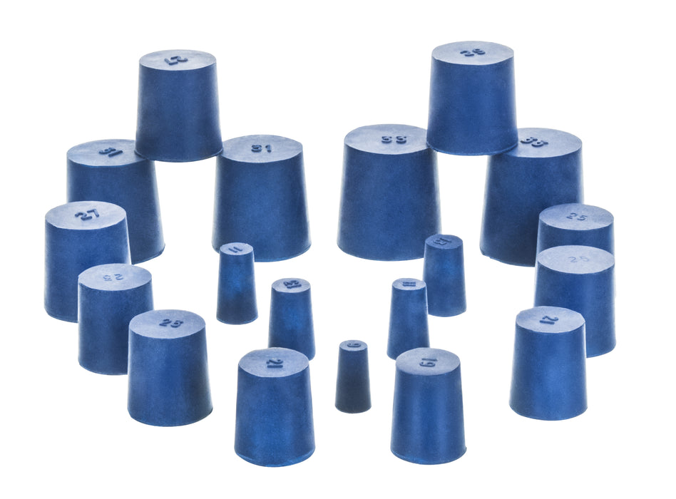 Neoprene stoppers - soild bottom 17MM, top 20MM, length 26MM