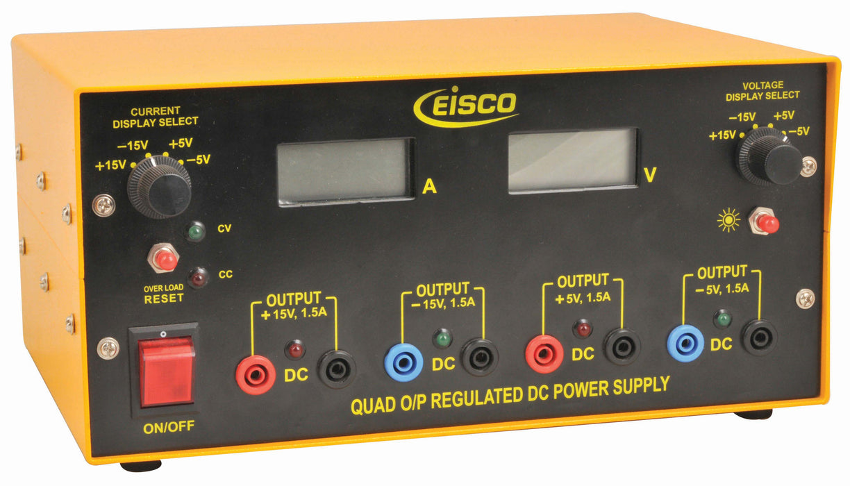 Power supplies quad output regulated dc