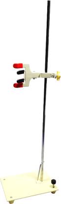 Apex labs burette / retort stand with clamps (mettalic)