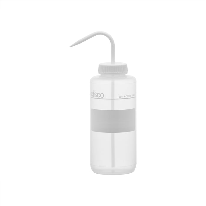 Performance plastic wash bottle, no label, 1000 mL