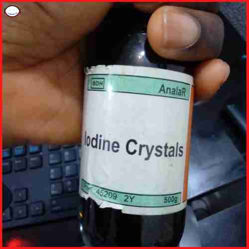Iodine crystals
