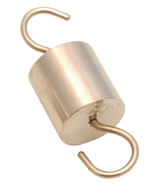 Hooked weight, 50G - brass - spare / replacement