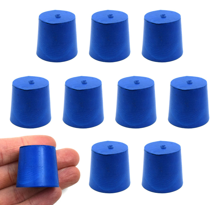10PK Neoprene stoppers, solid - astm - size 5