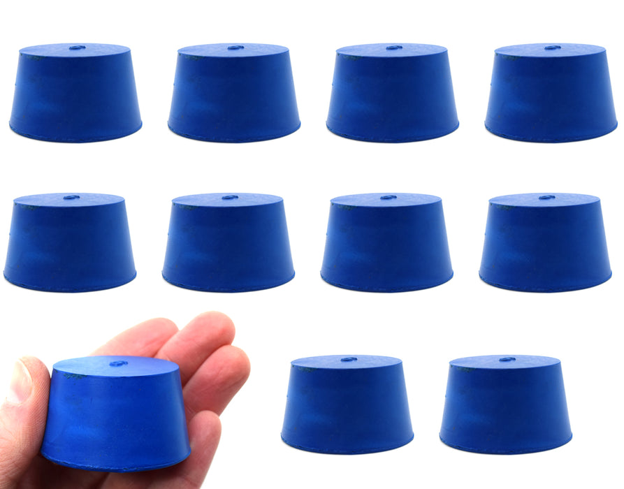 10PK Neoprene stoppers, solid - astm - size 9