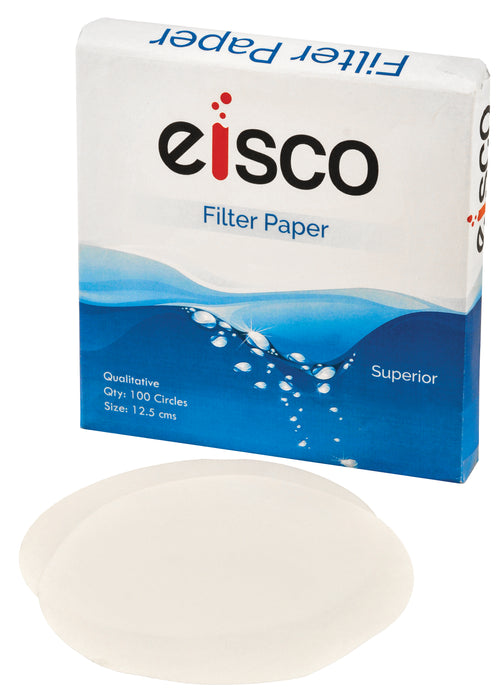 Eisco labs premium qualitative filter paper, 12.5CM dia., medium speed