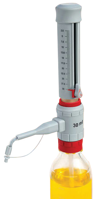 Bottle top dispenser, 2.5-30 mL