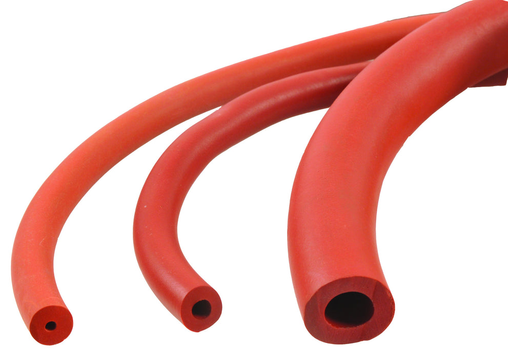 Tubing rubber red, extra soft quality, 4.5MM