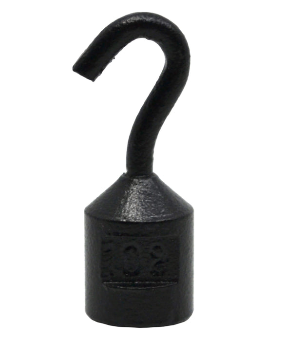 10G Iron hooked weight with label - eisco labs