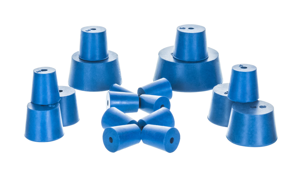 Neoprene stoppers - one hole bottom 17MM, top 20MM, length