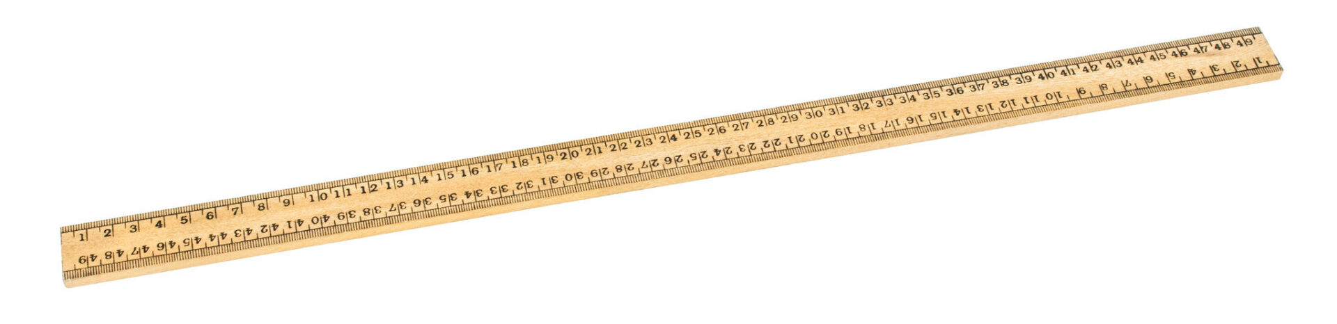 Half meter stick, hardwood 50CM with vertical reading graduated in