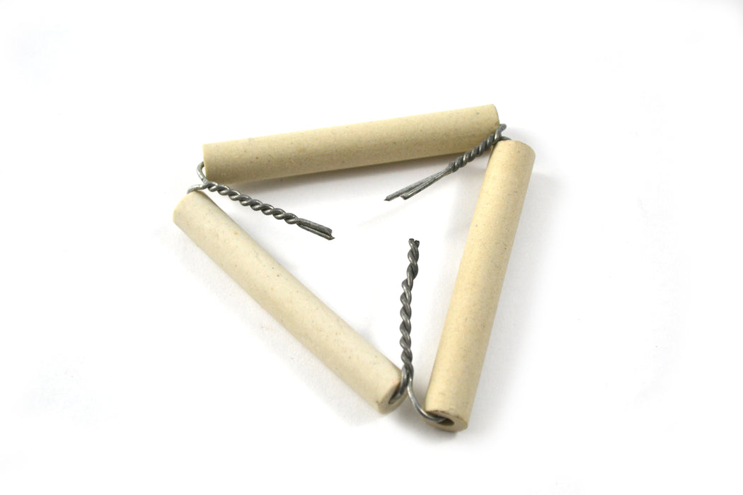 Clay pipe triangle, 7.5CM (2.95 ) - hold objects in
