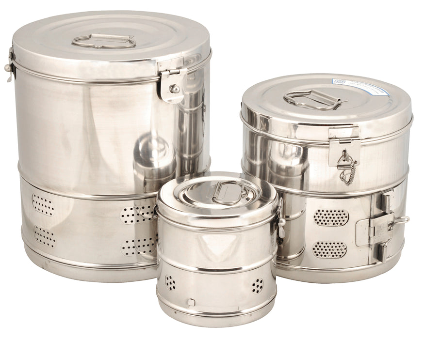 Sterilizer drum shallow, size 15 X12