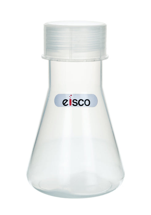 Conical flask with screw cap, 250ML - translucent polypropylene