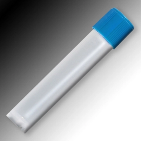 Globe scientific 3ML, sample tube, external threads, pp, round bottom