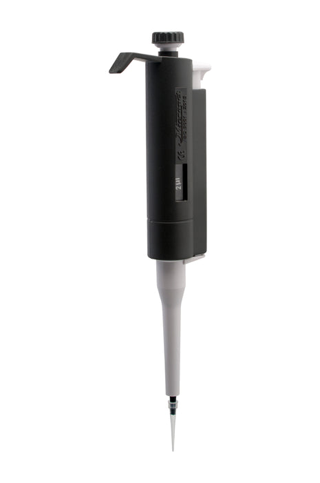 Fixed volume micropipette, 2 l - mechanical tip ejector